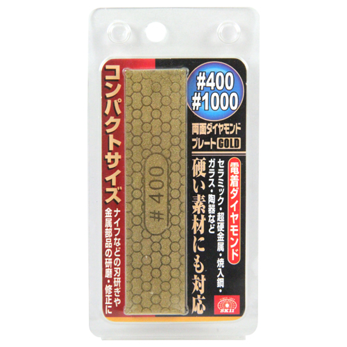ＳＫ１１・両面ダイヤプレートＧＯＬＤ・粒度４００／１０００