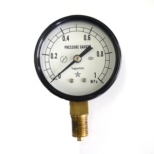 右下精器・汎用圧力計Ａ６０・Ｇ１／４・Ｓ−２１・１．０ＭＰＡ