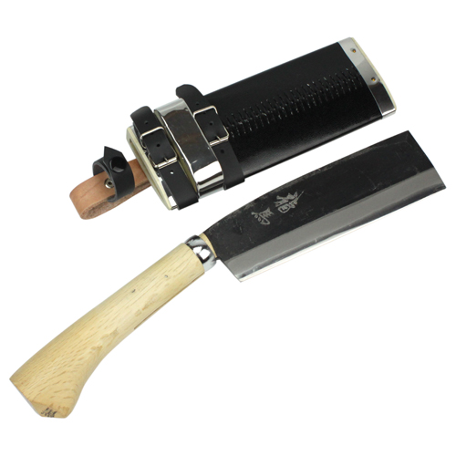 梅鉢龍馬・黒打両刃腰鉈・１６５ＭＭ