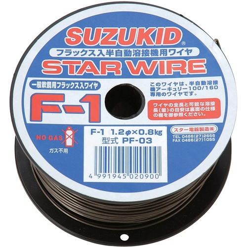 スズキット・スターワイヤ軟鋼用・ＰＦ−０３１．２Ｘ０．８Ｋ